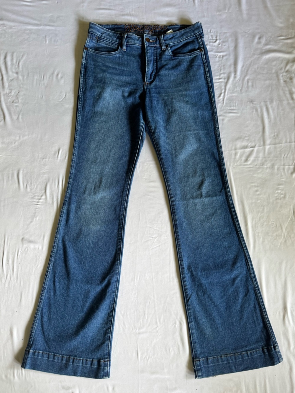 Wrangler Retro Bootcut Jeans Womens 30x36 (Fits 8 M) Medium Wash Stretch Western - Picture 6 of 13